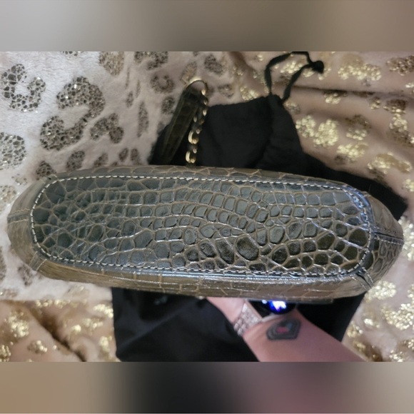 LOVE MOSCHINO Leather Reptile Embossed Crossbody - Picture 3 of 5